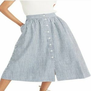 Madewell palisade stripped skirt